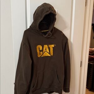 CAT Men's Brown Hoodie